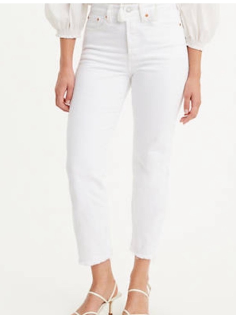 White wedgie Levi’s size 28 Straight Leg